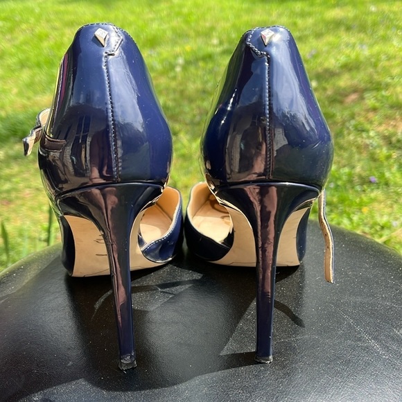 Sam Edelman Nora Blue Patent Leather Heals Women’s Size 9.5 - Picture 5 of 10